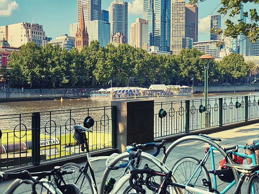 Melbourne es una de las ciudades de Australia con más ciclistas.