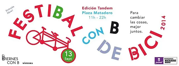 Festibal con B de Bici: la gran fiesta de la bicicleta llega al Matadero de Madrid