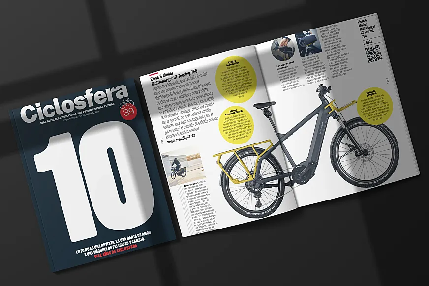 La impactante Riese & Müller estaba muy presente en Ciclosfera #39, nuestra revista especial Décimo Aniversario.