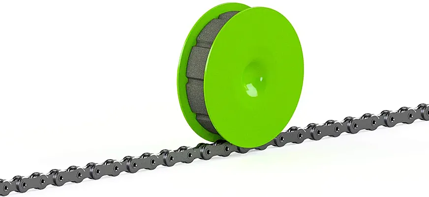 Green Disc engrasa la cadena sin necesidad de ensuciarse las manos.