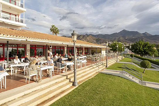 Espacio gastronómico del Parador de Nerja.