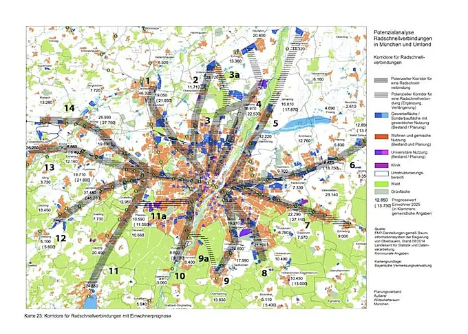 Múnich planea construir una gran autopista para bicicletas