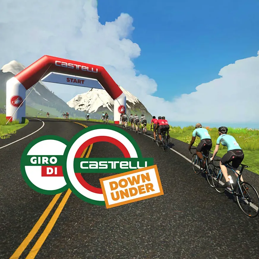 El Giro di Castelli en Zwift.