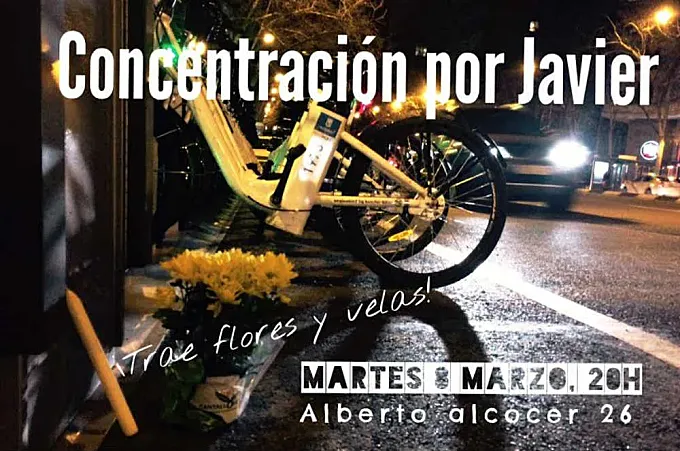 Homenaje a Javier Vela, muerto tras ser atropellado en Madrid