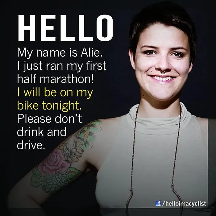 ‘Hello, I’m a cyclist’