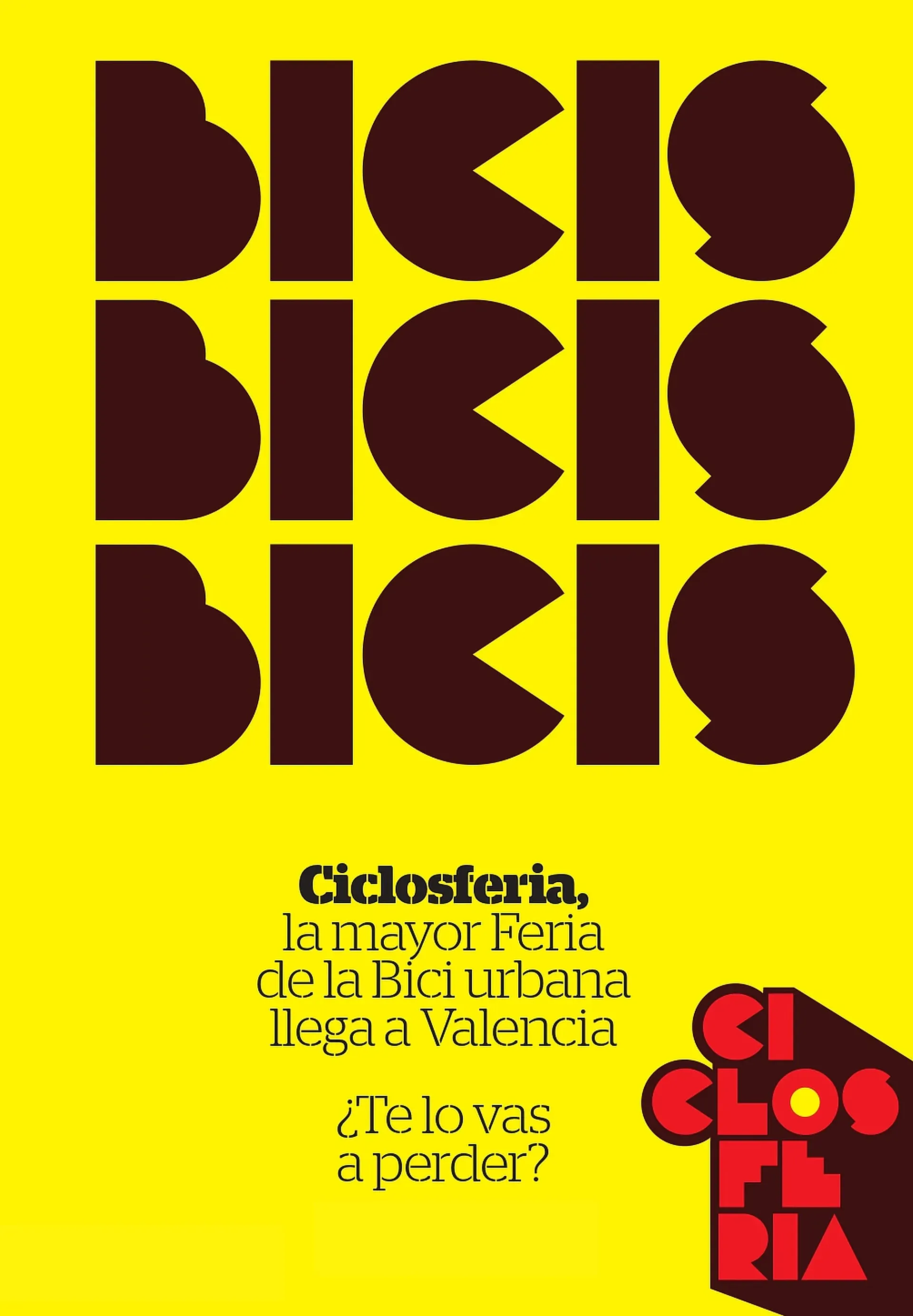 Ciclosferia tendrá lugar del 13 al 15 de mayo en Valencia.