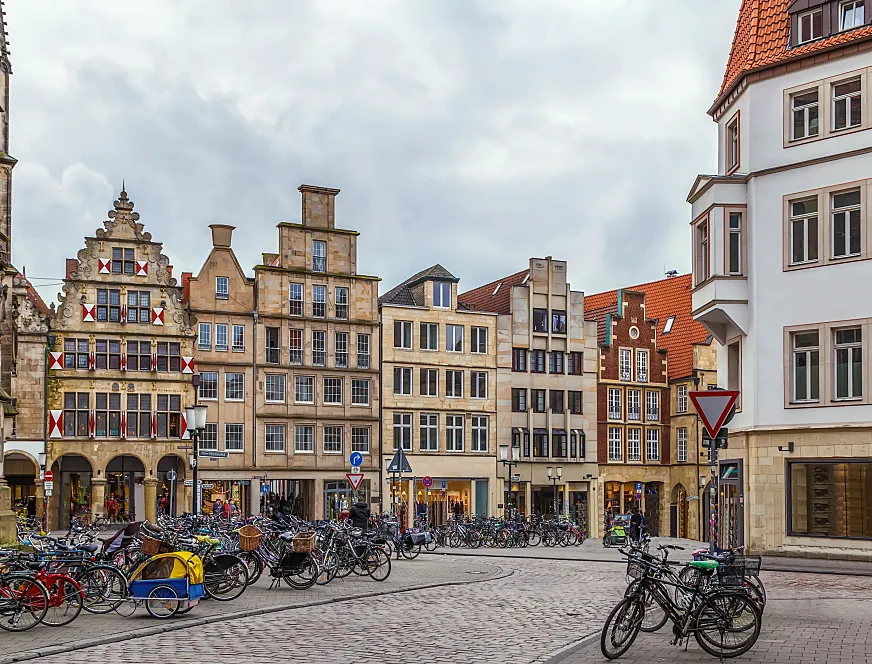 Münster, al noroeste de Alemania, es quizá la ciudad más ciclista del país.