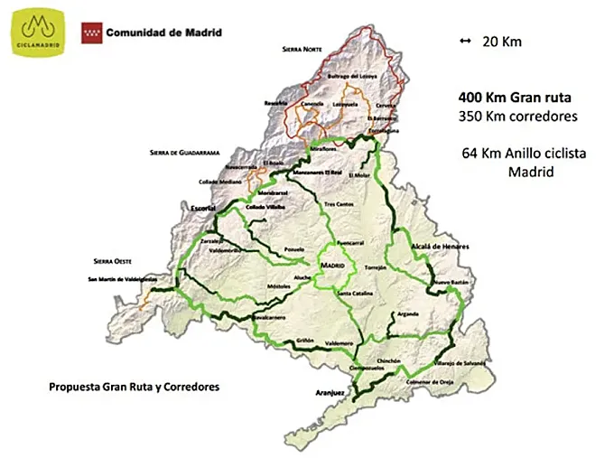 Ciclamadrid: una ruta ciclista de 400 km alrededor de la Comunidad de Madrid