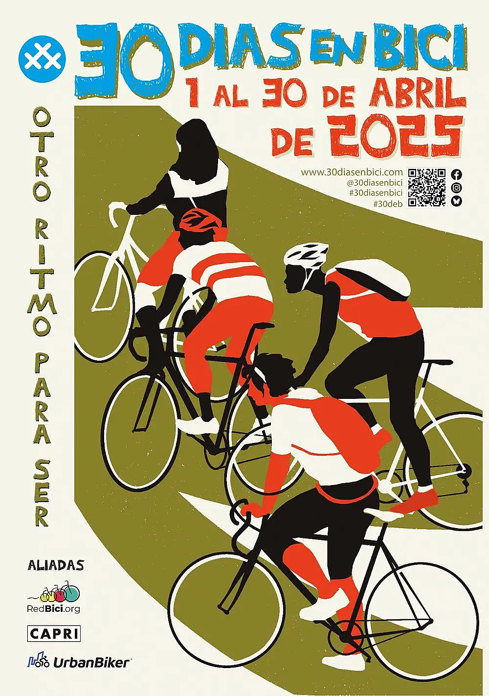 Cartel de la campaña '30 Días en Bici' de 2025.