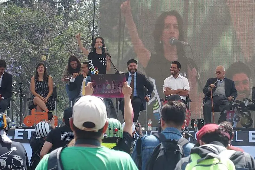 Areli Carreón, alcaldesa ciclista de Ciudad de México.
