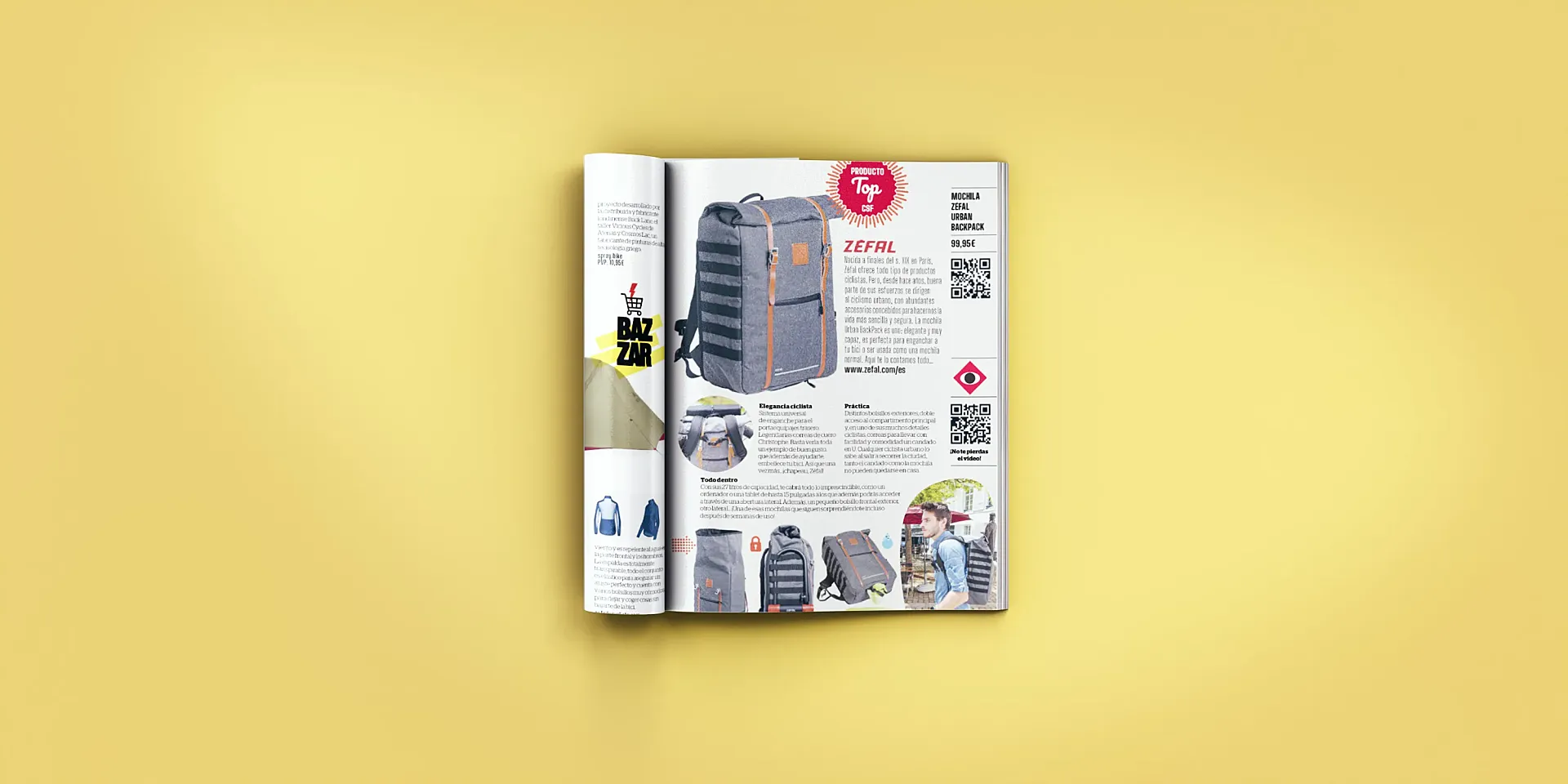 La mochila Zéfal Urban Backpack es uno de los tres 'Productos a Fondo' en Ciclosfera #39.