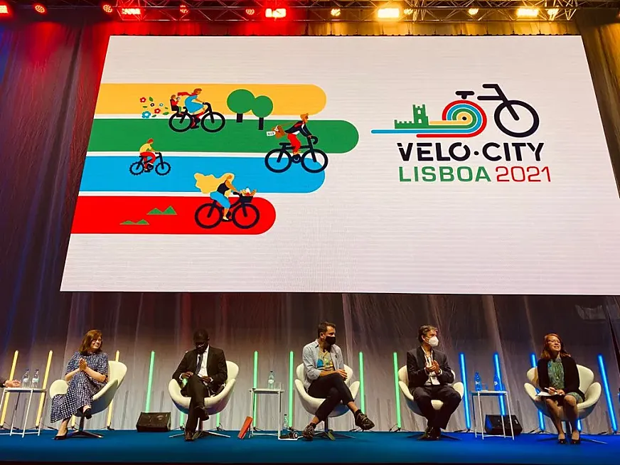 Conferencia sobre 'Ciclismo y Diversidad' en Velo-city Lisboa 2021 (foto: Fernando Lozano).