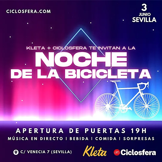 Kleta y Ciclosfera te invitan a la Fiesta del Día de la Bicicleta en Sevilla... ¡apúntate!