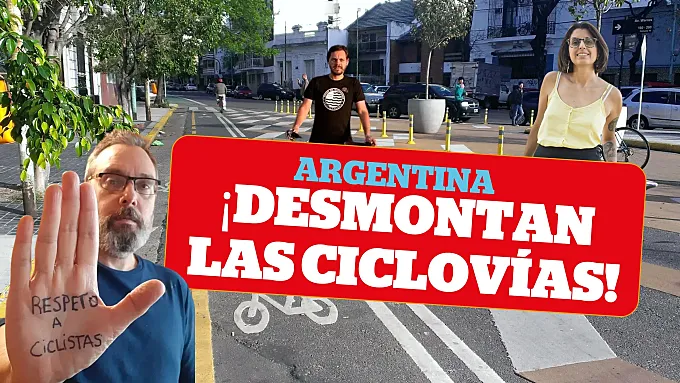 Argentina: ¡desmantelan kilómetros de carril bici en Buenos Aires y otras ciudades!