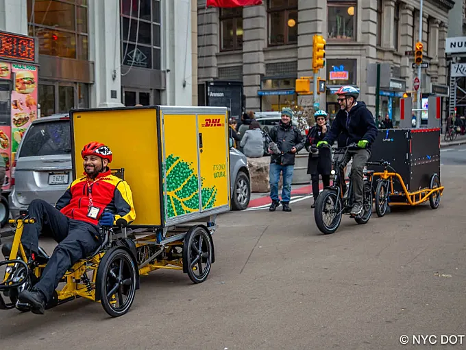 Nueva York lanza un programa piloto para estimular el reparto en bicicletas de carga