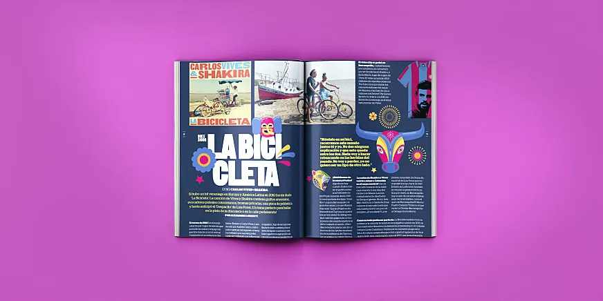 La magia de nuestros diseñadores: así de bonito quedó el reportaje sobre 'La bicicleta' en Ciclosfera #39.