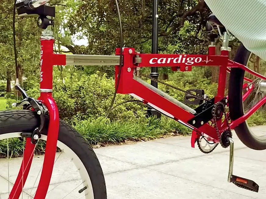 La Cardigo Bike cuenta con un tubo telescópico que se alarga hasta 25 cm.