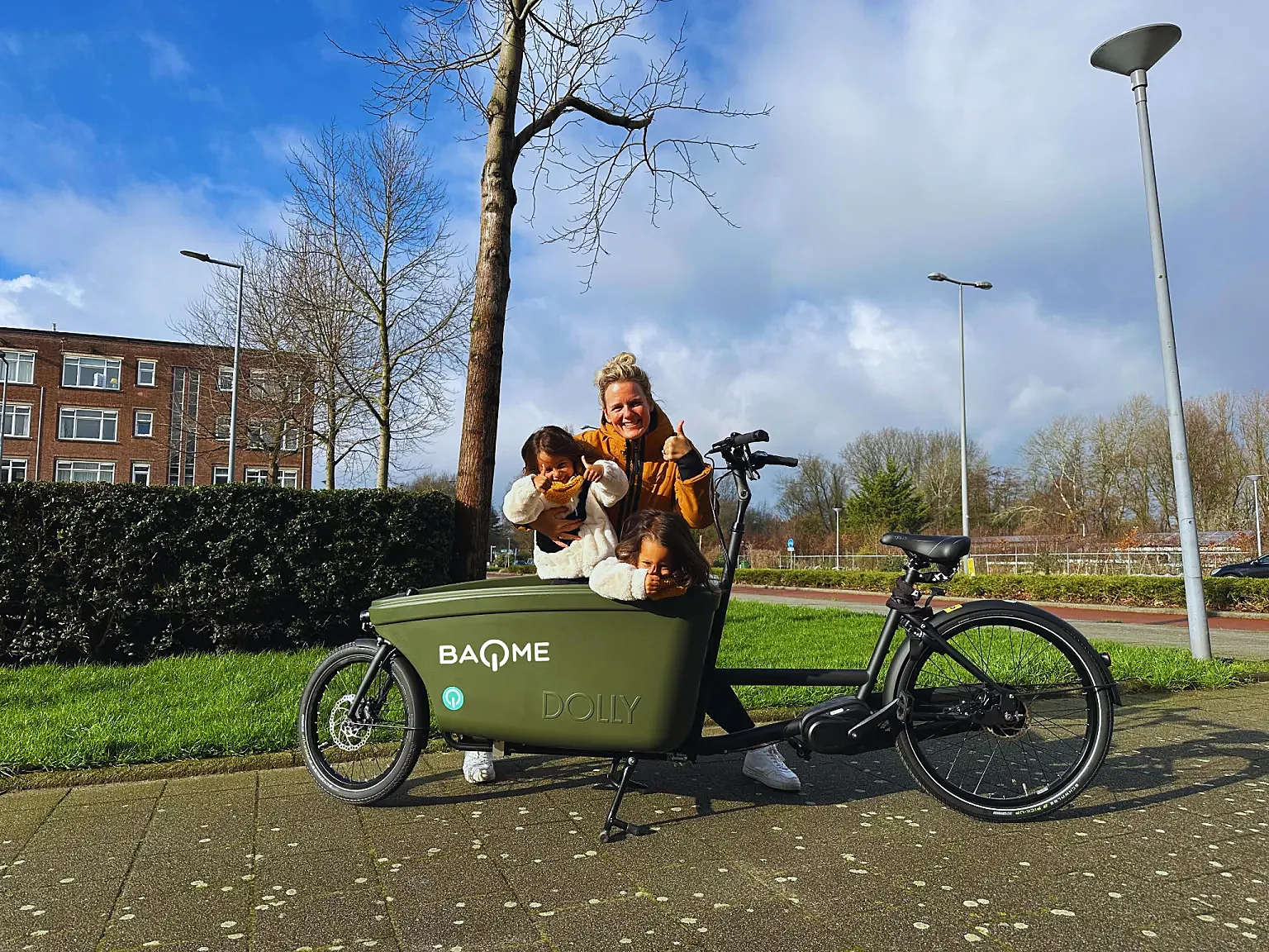 Baqme ofrece cargobikes compartidas.