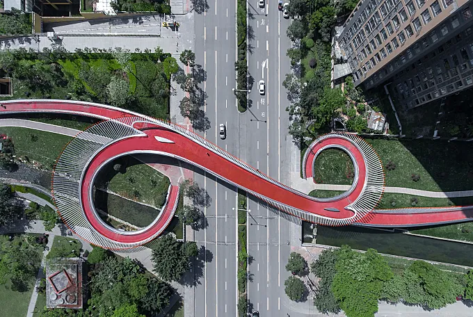 Ruyi Bridge: el alucinante puente ciclista de Chengdú, China