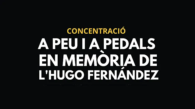 Barcelona exige una movilidad más segura en homenaje a Hugo Fernández