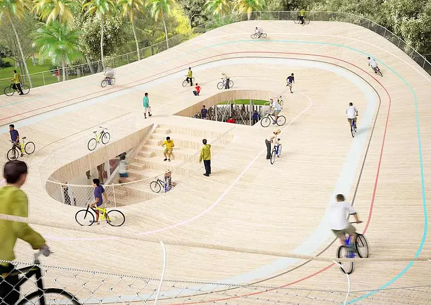 El Bicycle Club de Hainan (Foto: NL Architects).