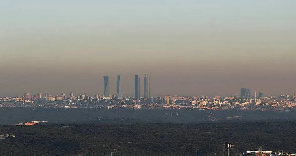 Madrid, envuelta en una nube de contaminación.