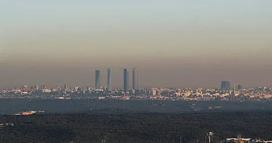 Madrid, envuelta en una nube de contaminación.