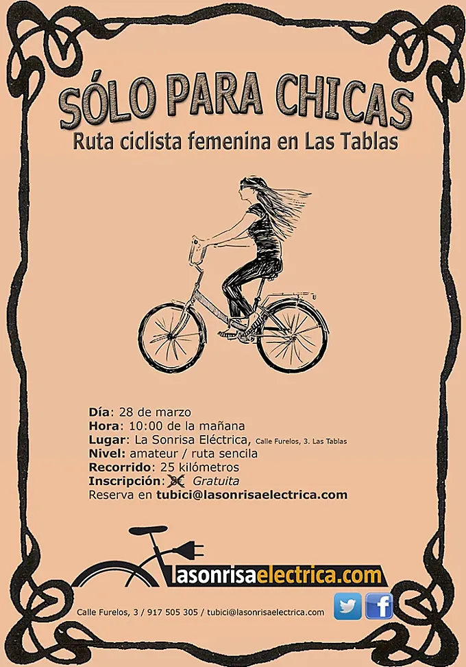 ‘Sólo para ellas’: ruta ciclista para mujeres en Madrid