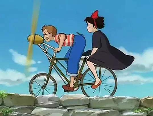 Las bicicletas muy presentes en el cine de Hayao Miyazaki.
