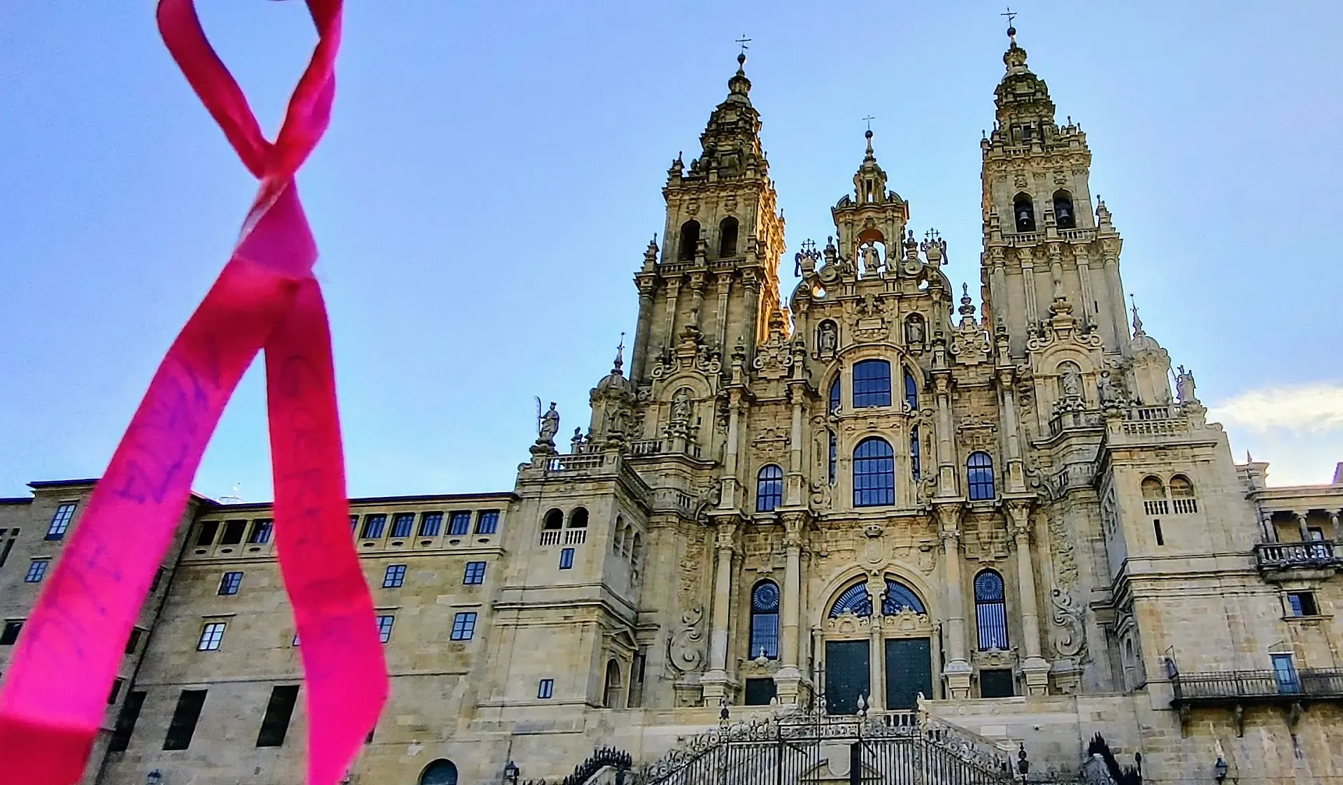 La llegada a Santiago de Compostela, uno de los momentos en los que más orgulloso de sí mismo se sintió Sergio.