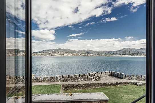 Vistas desde una habitación cualquiera del Parador de Baiona.