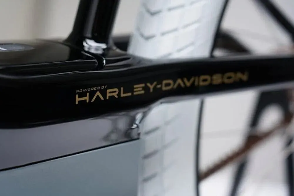 Detalle de la bicicleta eléctrica Harley Davidson Serial 1.