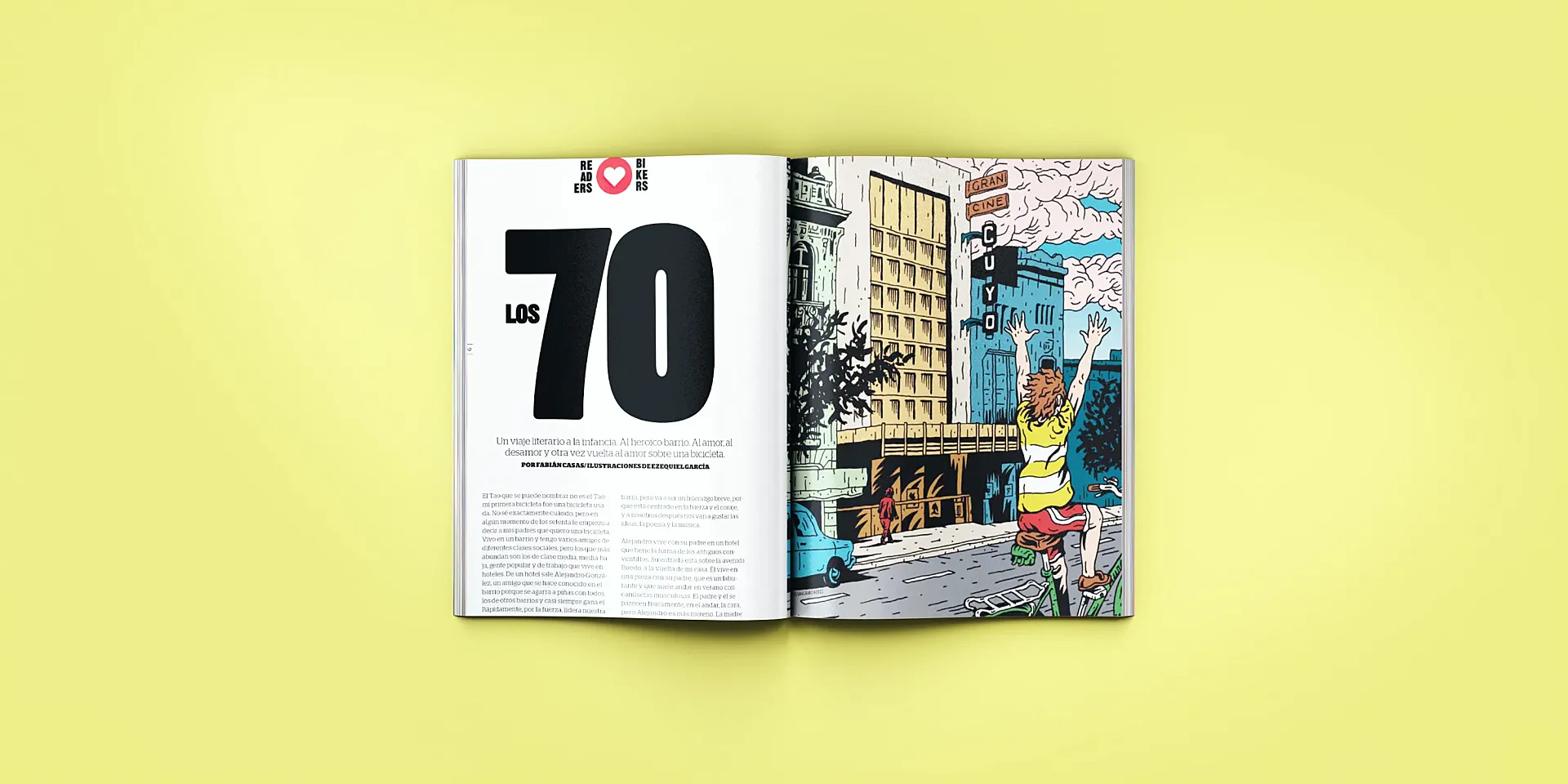 'Los 70': Fabián Casas y su maravilloso relato, en Ciclosfera #40, nuestra revista de verano de 2022.