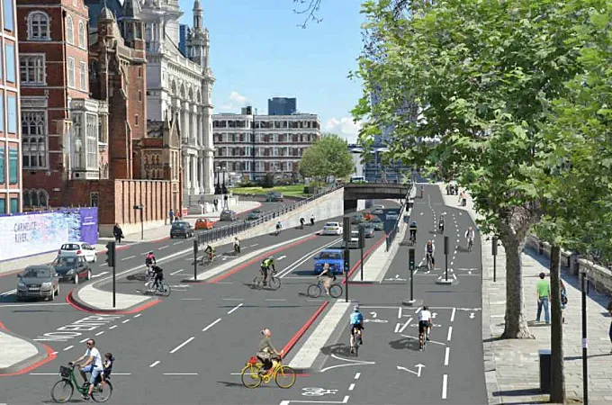 Los taxistas de Londres se oponen a los planes ciclistas